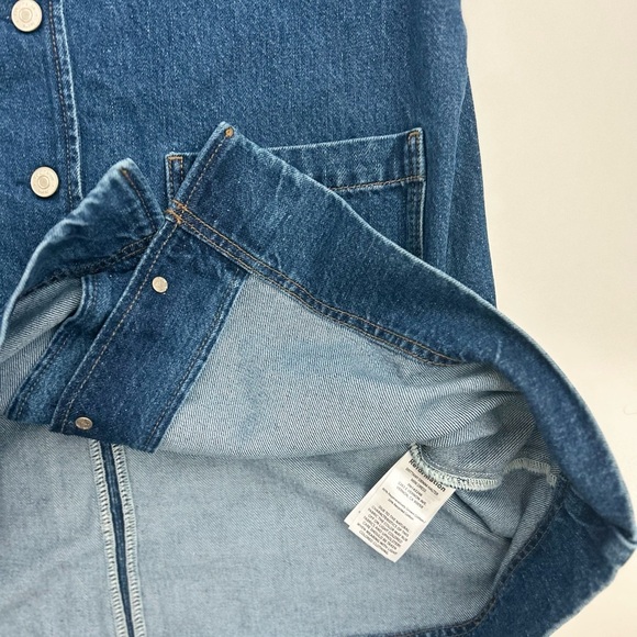 NWT Reformation Brittany Halter Denim Mini Dress - Picture 6 of 6